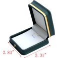 thumbnail image 2 of ABCISI PU Leather Pendant Box, Velvet Interior Necklace Pendant Display Box, Blackish Green Jewelry Gift Box Storage Case Organizer, Ideal Gift for Women and Girls  (2.83" x 3.31" x 1.57"), 2 of 17