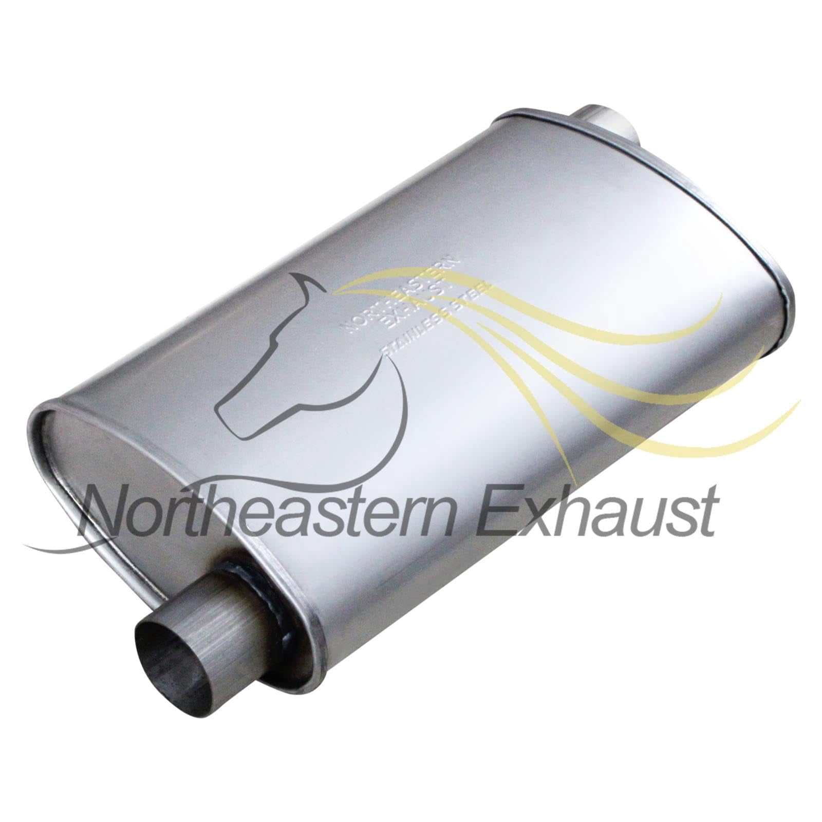 Northeastern Exhaust Rear Muffler Fits 2018-2020 Chevrolet Equinox 1.5L, 2010-2017 Chevrolet Equinox 2.4L & 2010-2017 GMC Terrain 2.4L - Direct Fit | Stainless Steel