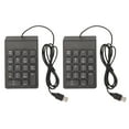 thumbnail image 2 of 18 Key Wired Numeric Keyboard, 4.2ft Length, Quiet Typing, USB Connection, Ergonomic Design, for PC Laptop Desktop, 2 of 7