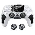 thumbnail image 1 of Funda para mando compatible con PlayStation 5: funda de silicona antideslizante con agarres para los pulgares para el mando de la PS5, 1 of 7