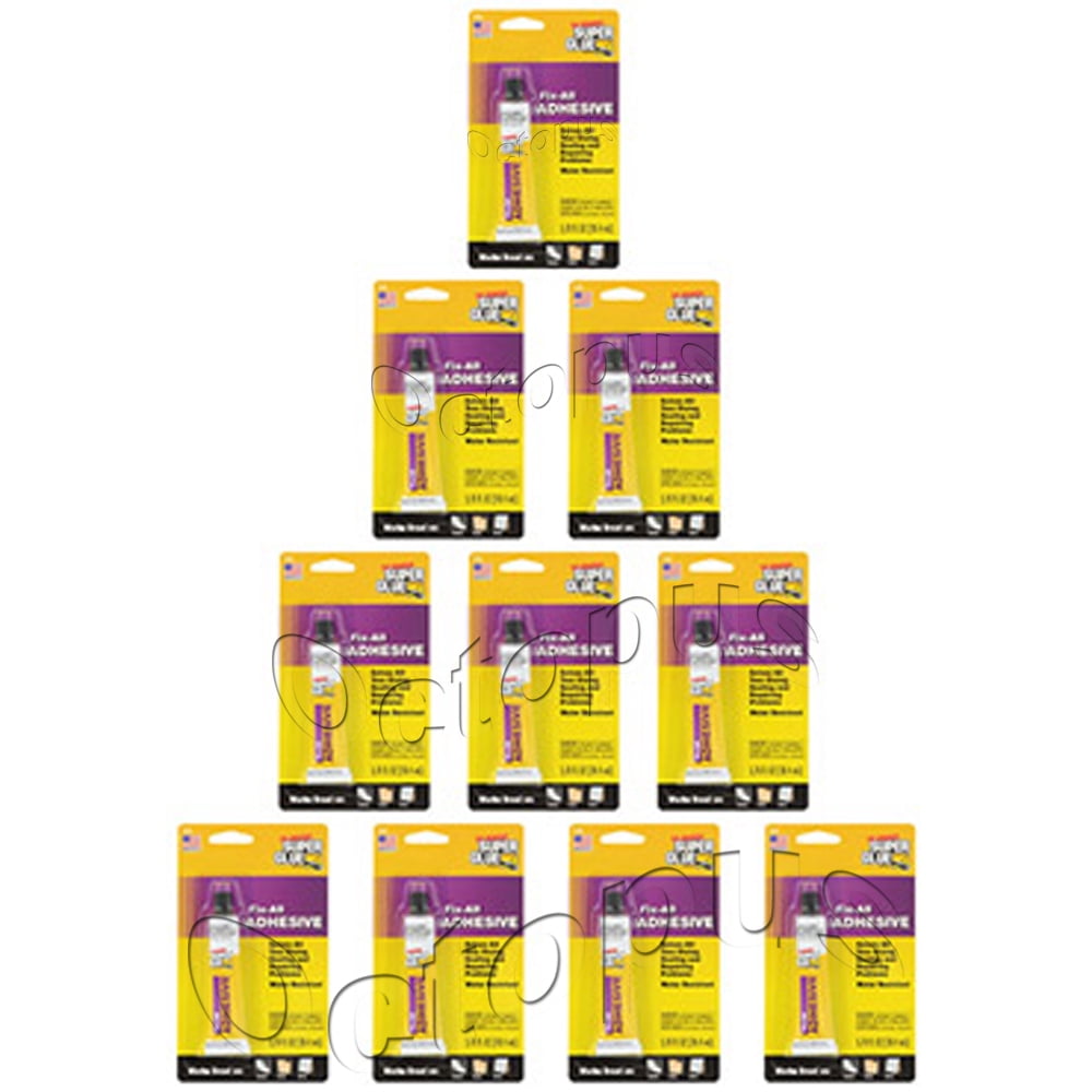 The Original Super Glue Fix All Adhesive 10 pieces (5/8 oz ea) Multi