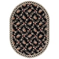 thumbnail image 2 of Safavieh Chelsea Candelario Bordered Area Rug, Black/Ivory, 4'6" x 6'6" Oval, 2 of 11