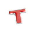 thumbnail image 2 of 1pcs 2.8t Emblem Badge, 3d Metal Chrome Rear Trunk Replacement 2.8t Letter Emblem Badge Decals, 2 of 5