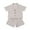 Beige, variant on MDUKONU Kids Linen Short Sleeve Set Casual Outfit Breathable Clothes Two Piece Ensemble Top Shorts for Boys Coffee 190