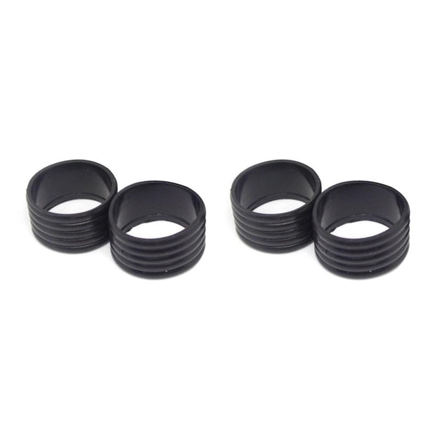Kit de agarre de raqueta Soidarity 2 piezas anillo de goma mango Overgrip Fix cinta protector Negro