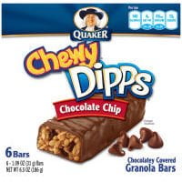 Quaker Chewy Dipps Chocolate Chip Granola Bars 6.5 OZ