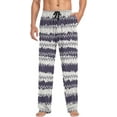 thumbnail image 4 of FREEAMG Men's Pajama Pants with Pockets Sleepwear Lounge Pants Stretch Casual Ethnic Stripes, 4 of 7