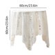 thumbnail image 2 of Funda de sofá Tela 23.62x23.62 in | Mantel de encaje blanco para decoración del hogar | Poliéster aspecto de lino resistente a las arrugas | Mesa de comedor Fiesta de bodas | Cuidado fácil | 1, 2 of 5