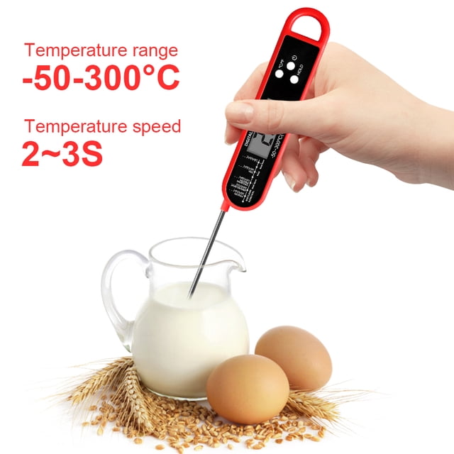 Termómetro Aceite Alimentos Digital Con Sonda Plegable