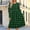 Green-25, variant on Womens Dresses with Pocket Fashion Leisurely Printed Long Sleeved Round Neck Frocks Casual Daily Dresses