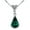 Green, variant on Yoursfs Teardrop Pendant Necklace For Women CZ Green And Silver White Gold Plated Cubic Zirconia Emerald Birthstone Ladies Jewelry Holiday Gifts