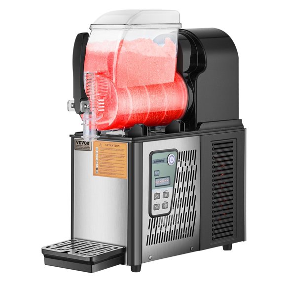 4L Commercial Slushy Machine - Frozen Drink & Margarita Maker for Smoothies, Slushies, Cocktails - Heavy-Duty Stainless Steel with Freezer Bowl - Ideal for Restaurants, Bars, Parties
