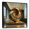 thumbnail image 2 of Designart "Spiraling In The Golden Ratio" Abstract Spirals Floater Framed Canvas Prints, 2 of 5