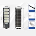 thumbnail image 1 of Lámpara de seguridad LED IP65 impermeable para exteriores con farola solar | Sensor de movimiento humano | Carga solar integrada | 200W-500W | Control remoto | Camino de jardín | Múltiples tamaños, 1 of 6