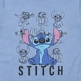 thumbnail image 4 of Disney Lilo & Stitch Juniors Graphic T-Shirt  Stitch Tee for Women, Short Sleeve, Sizes XXS-3XL Blue, 4 of 6