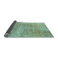 thumbnail image 2 of Ahgly Company Indoor Square Abstract Light Blue Modern Area Rugs, 7' Square, 2 of 4