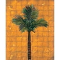 thumbnail image 2 of Simons 12x14 Black Ornate Wood Framed with Double Matting Museum Art Print Titled - Fiesta Palm Amber, 2 of 4