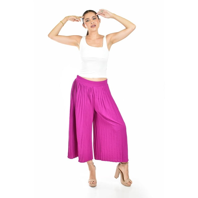 Capri plisado Roman Fashion /Juvenil, 2155 (Magenta) fucsia oscuro CH