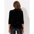 thumbnail image 4 of Chaqueta elegante Allegra K lentejuelas mujer Negro L, 4 of 5