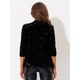 thumbnail image 4 of Chaqueta elegante Allegra K lentejuelas mujer Negro L, 4 of 5