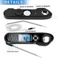 thumbnail image 4 of Kitchen Thermometer, Bbq Thermometer, Instant Read Cooking Thermometer, Meat Thermometer, with 2 Long Probes and LCD Display, for BBQ, Food, Meat, Milk, Pastry, 4 of 4