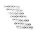 thumbnail image 3 of 100 etiquetas de tiras de marcadores de terminales, etiquetas de marcado, barra de marcado de nailon resistente al calor ZB6 31‑40, 3 of 14