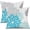 Blue, variant on Orange and Red Floral Pillow Covers 18x18 Set of 2 Outdoor Waterproof Decorative Throw Pillows Fall Pillow Covers Polyester Cushion Case Decor for Couch Patio Funiture Garden Porch 01W18