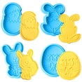 thumbnail image 1 of Moldes de silicona, moldes de chocolate de silicona para pastel de huevo de conejito de Pascua, moldes para pasteles elegantes y modernos, 1 of 8
