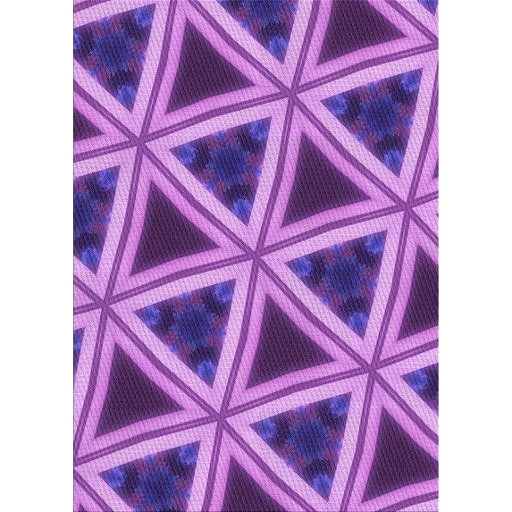 Ahgly Company Machine Washable Indoor Rectangle Transitional Heliotrope Purple Area Rugs, 8' x 12'