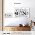 thumbnail image 4 of Elephant Stock Breathe Zen Pattern Wall Art - Horizontal Canvas Wall Art - Bathroom Wall Decor - Inspirational And Typography Canvas - White And Black Decor - 12" x 8", 4 of 8