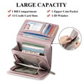 thumbnail image 6 of SENDEFN Wallets for Women Trifold Ladies Wallet Credit Card Holder Coin Pocket with ID Window, 6 of 8