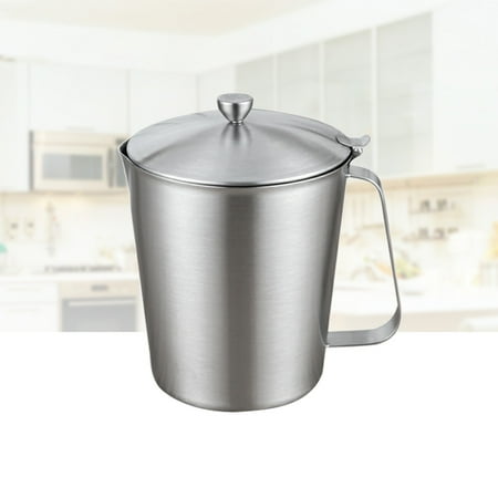 

WHAMVOX 1Set Latte Cup Stainless Steel Sleek and Smooth for Restaurants Milk Frothing Accurate Measuring