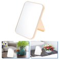 thumbnail image 3 of CUITING Women Simple Design Portable Facial Makeup Mirror Compact Foldable Desktop Cosmetic Makeup Mirror (Beige), 3 of 7