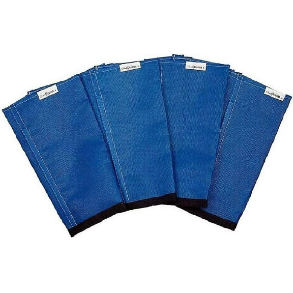 SHOOFLY Horse Leggins, Patented Loose Fitting Boots, Breathable Plastic Mesh (Blue/Large)