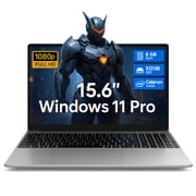 15.6 Inch Windows 11 Pro Laptop, 8GB RAM 512GB SSD, Intel Celeron, FHD IPS Display, Ultra Slim Notebook, Dual-Band WiFi, HDMI, Webcam