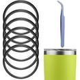 thumbnail image 1 of Gasket Replacement Compatible with Yeti, 6 Pack 20 oz Lid Seal Compatible with Yeti Stainless Steel Insulated Tumbler Mugs, Silicone O-Ring Parts with A Tweezer, 1 of 6