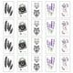 thumbnail image 1 of 20 hojas de tatuajes temporales pegatinas tatuaje para mujeres niñas arte corporal brazo, 1 of 7