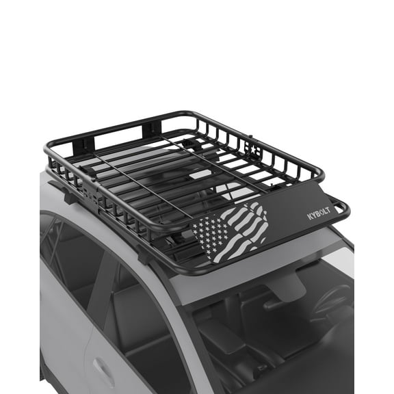 Roof Rack Basket Rooftop Cargo Carrier with Extension Black Car Top Luggage Holder Universal for SUV Cars