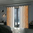 thumbnail image 6 of Lfeey Orange Abstract Textured Modern Blackout Curtains 63 inch hes Long, Set of 2, 6 of 7