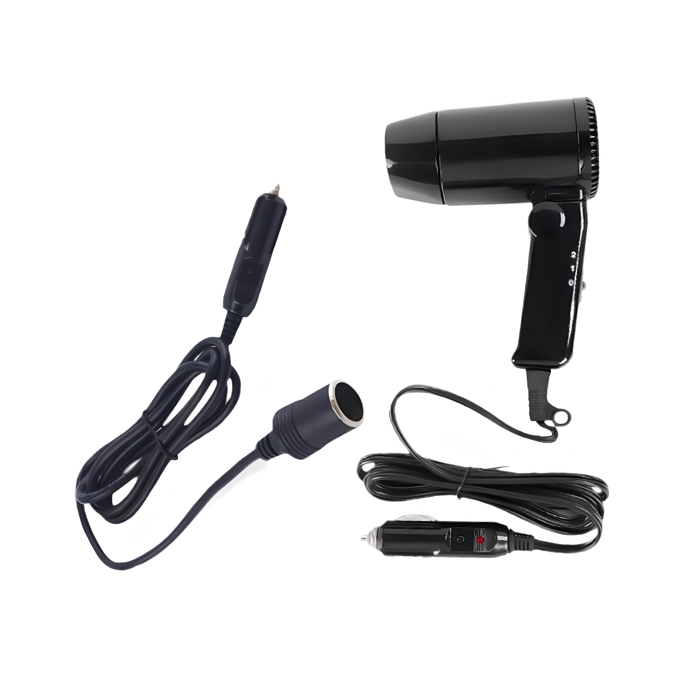 HIBIBUD Mini Car Hair Dryer 12V Multipurpose Travel Blow Dryer for Rv Auto Home