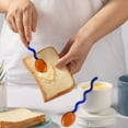 thumbnail image 3 of PRETXORVE Colorful Transparent Glass Coffee and Dessert Spoons Arched Wave Handles High-Profile Flatware, 3 of 6