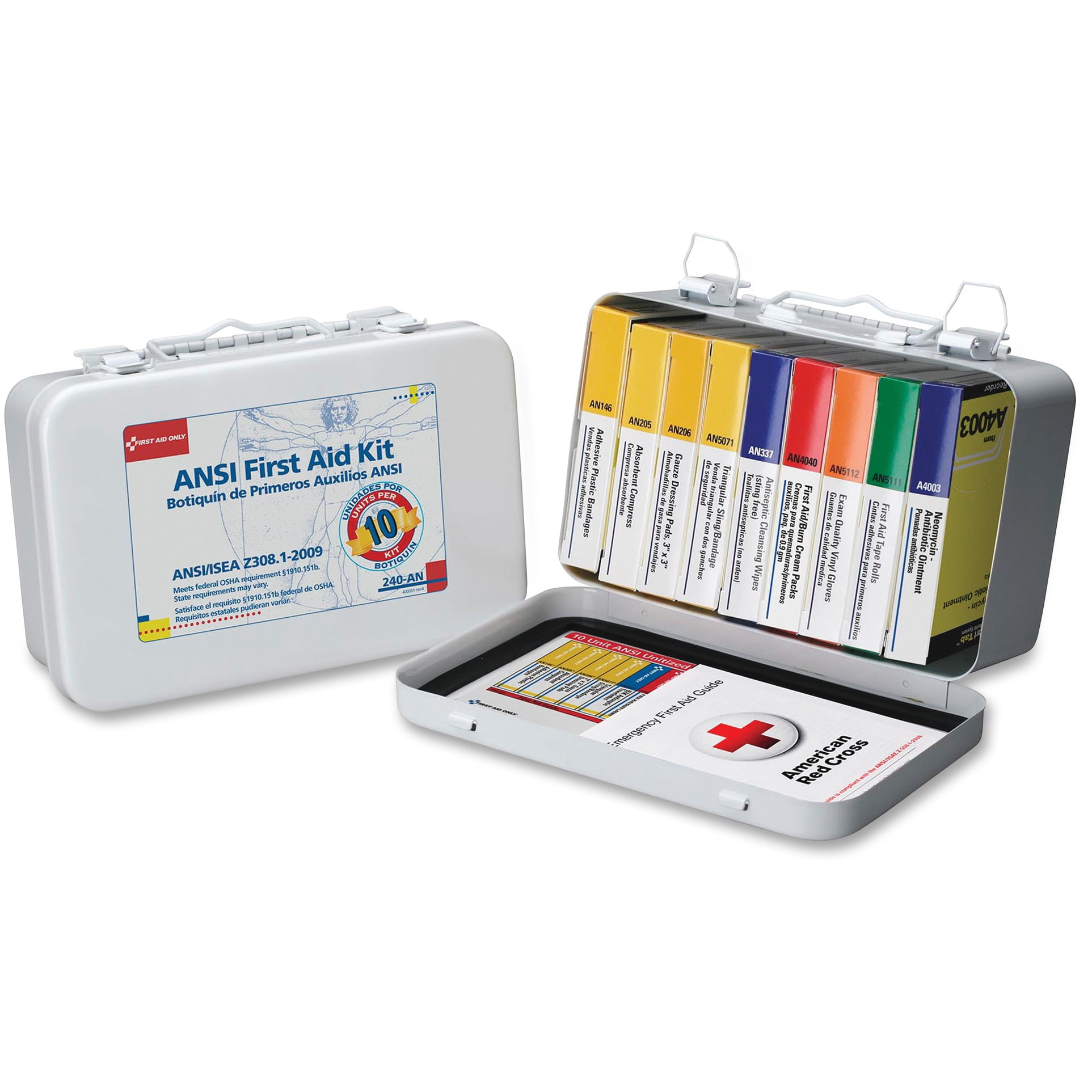 First Aid Only 10unit ANSI 64piece First Aid Kit, 1 Each (Quantity