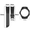 thumbnail image 5 of ALMNVO Case+Band for Samsung Galaxy Watch 5 4 44mm 40mm Silicone No Gaps Bracelet Correa Protective Cover 20mm Galaxy Watch 5 Pro Strap Accessories, 5 of 6