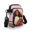 thumbnail image 3 of HELLHERO Heart-Shaped Red Ribbon Pattern Breast Cancer Theme Double-layer Shoulder Bags 2 Zippers for Daily Use, 3 of 7