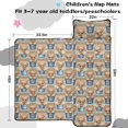 thumbnail image 5 of Highland Cow and Daisy Print Teens Toddler Nap Mat with Pillow, Sleeping Mat Bag for Preschool Daycare 59"x22", 5 of 6