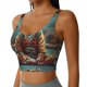 thumbnail image 2 of Balery Pond Meditating Tiger Sujetadores deportivos con espalda cruzada para mujer, acolchados, sin costuras, de alto impacto, ideales para yoga, gimnasio, entrenamiento y fitness.-X-Large, 2 of 8