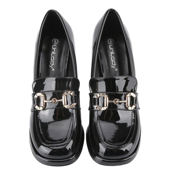 【PRINCESS-2】Chunky High Heels for Women Sexy Mary Jane Square Toe Heels Pumps Comfortable Ankle Strap Closed Toe Block Platform Heels Dressy Shoes Fashion Classy Footwear Walking Heeled Stylish