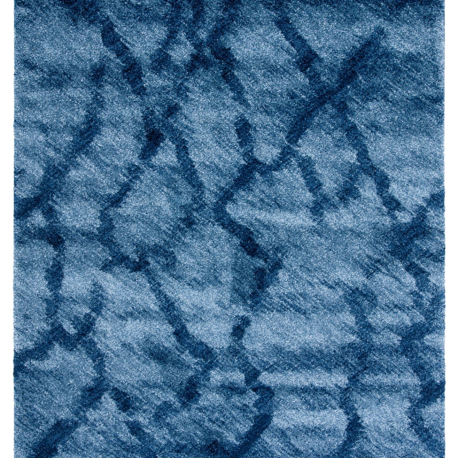 SAFAVIEH Retro Daphne Abstract Area Rug, Blue/Dark Blue, 5' x 8'