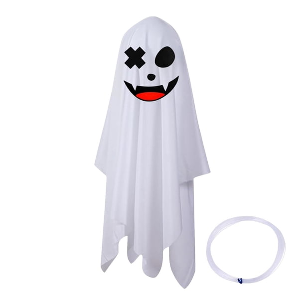 Decoraciones de Halloween Adorno colgante Tela blanca para porche, salón, dormitorio, fiesta