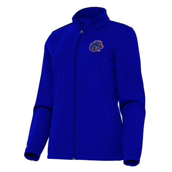 Women's Antigua Royal Boise State Broncos Links 2 Full-Zip Golf Jacket